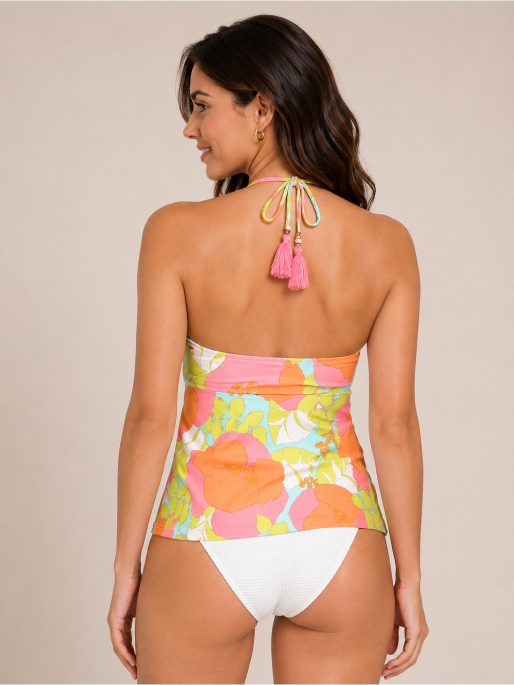 🎉LAST PIECE🎉TRINA TURK‎ Playa De Flor Tankini Top - Picture 2 of 5